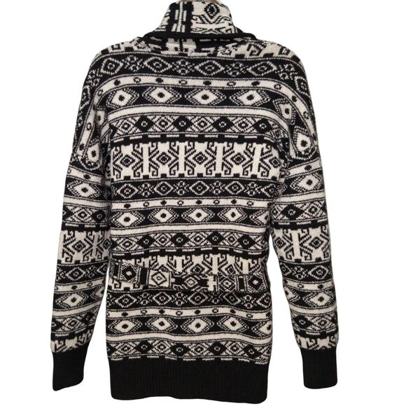 Rachael Zoe Women's Size SMALL Belted Cardigan Sweater Duster Aztec Design - Picture 6 of 6